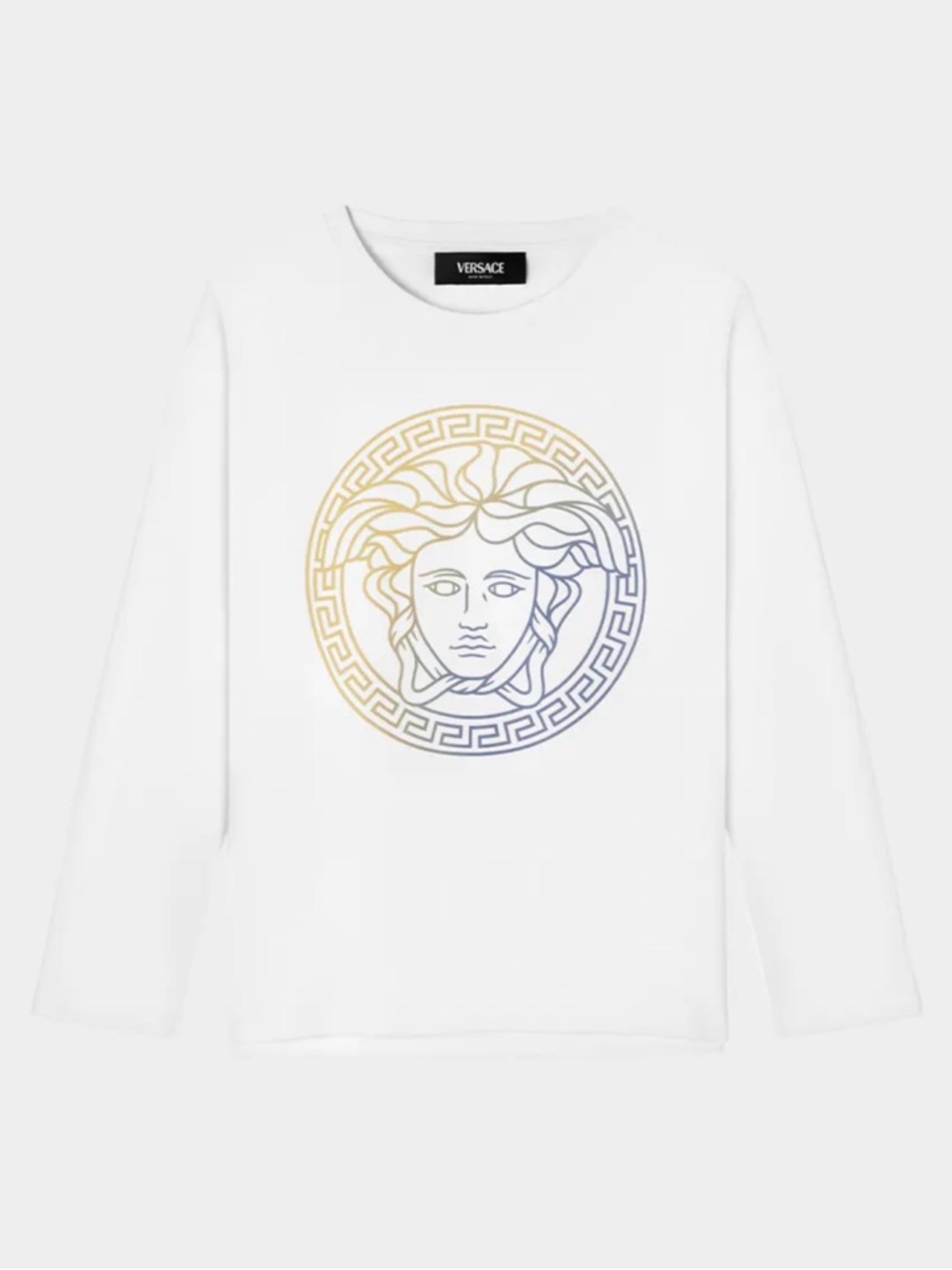 NWOT authentic unisex Versace Medusa Long sleeve shirt sz S or 14Y. Super mint.
